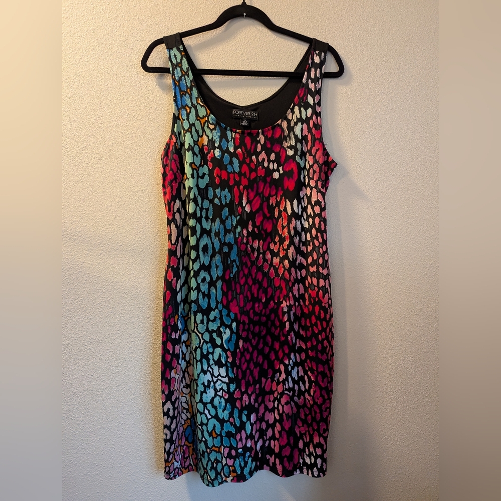 Forever 21 Colorful Sheath Dress Size 1X